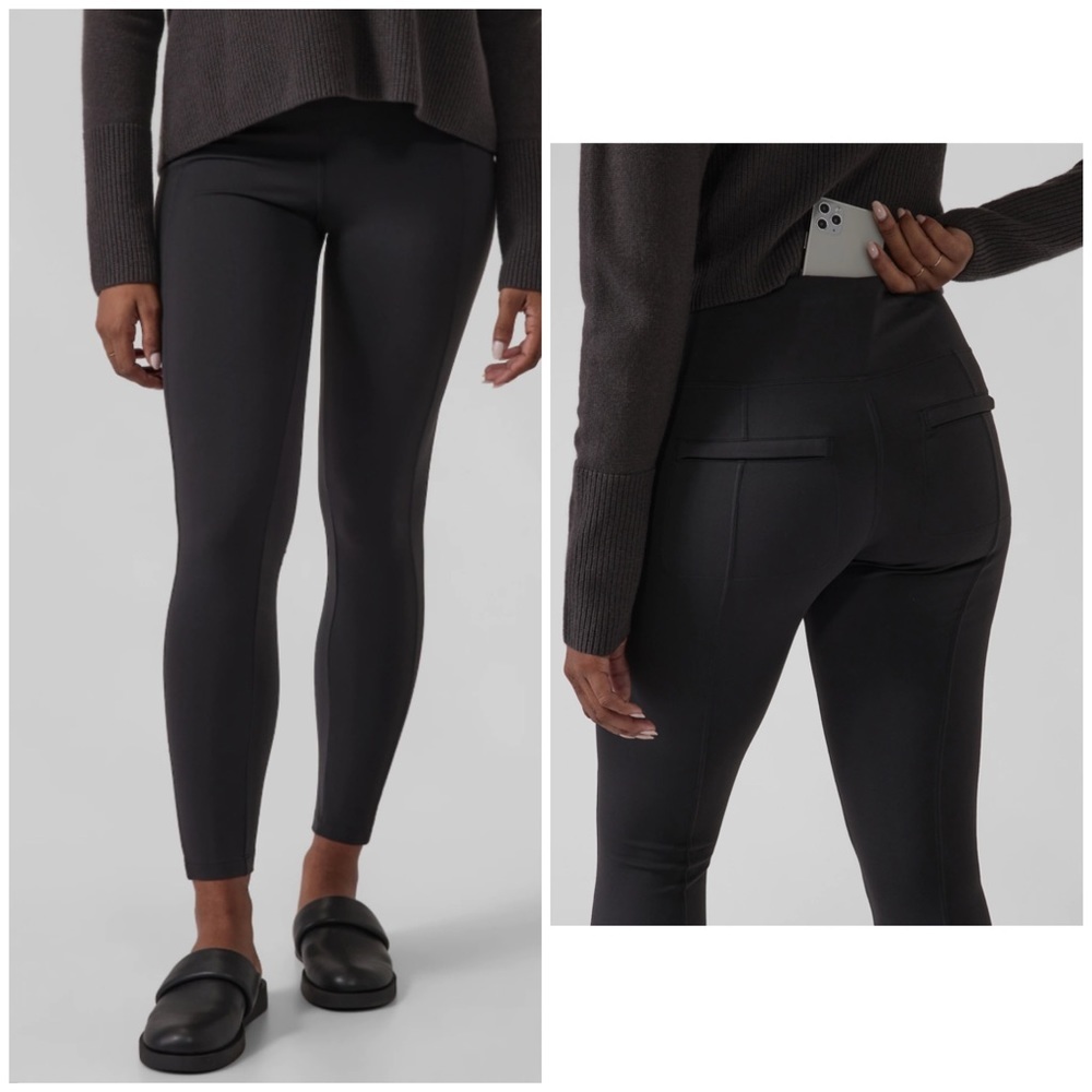 Athleta delancey street tights pants black XS